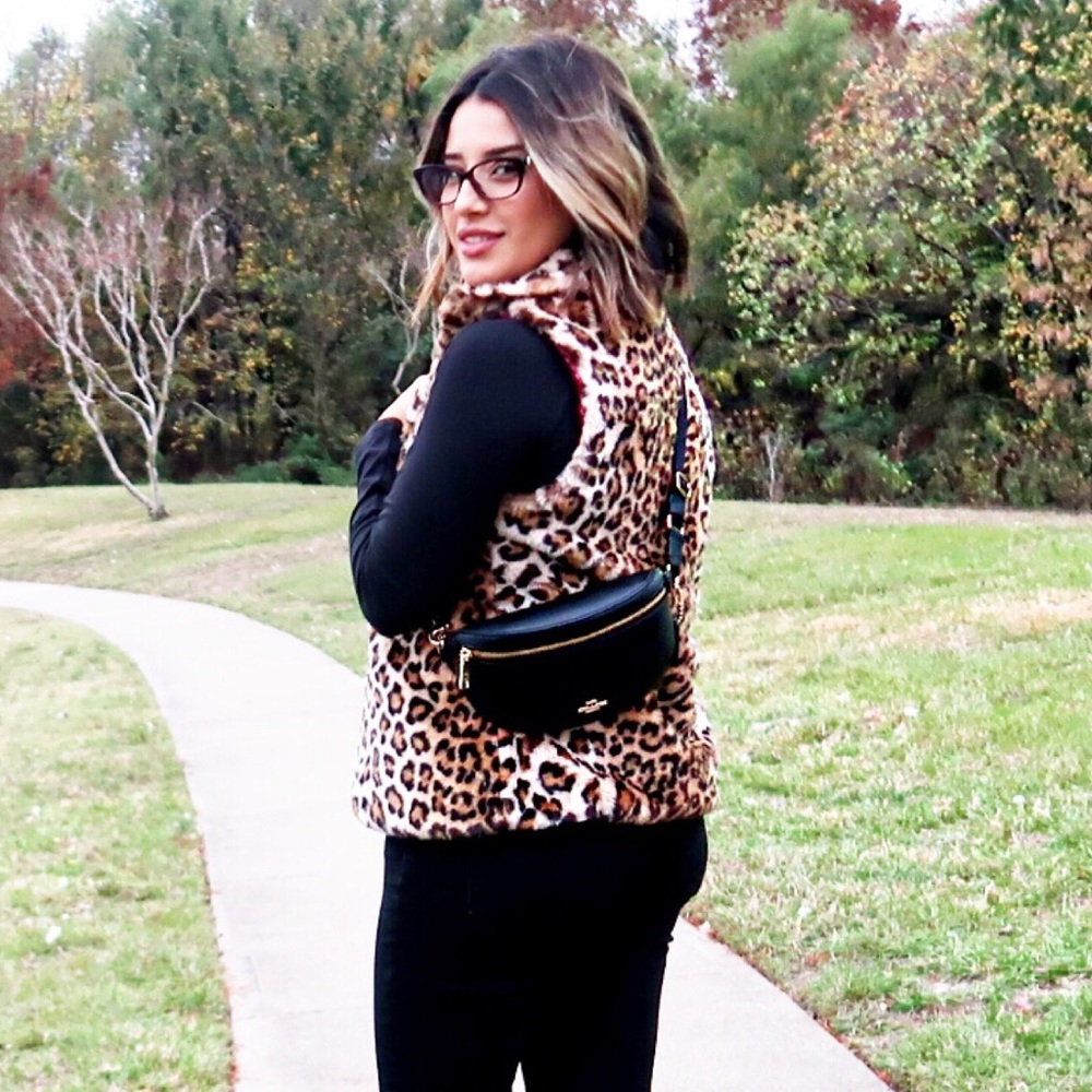 Coach leather belt bag